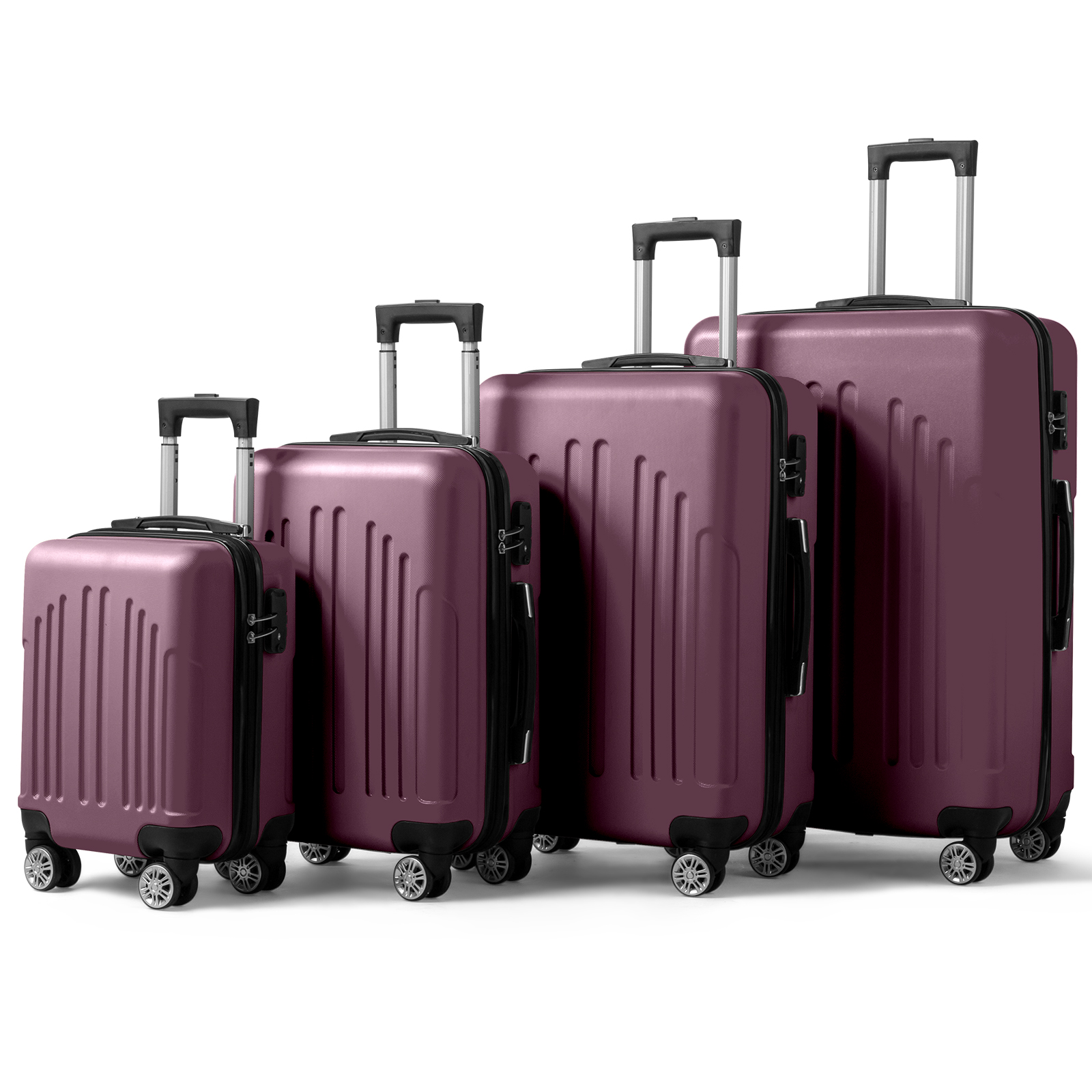 Vertical Stripe Four In One Suitcase 3