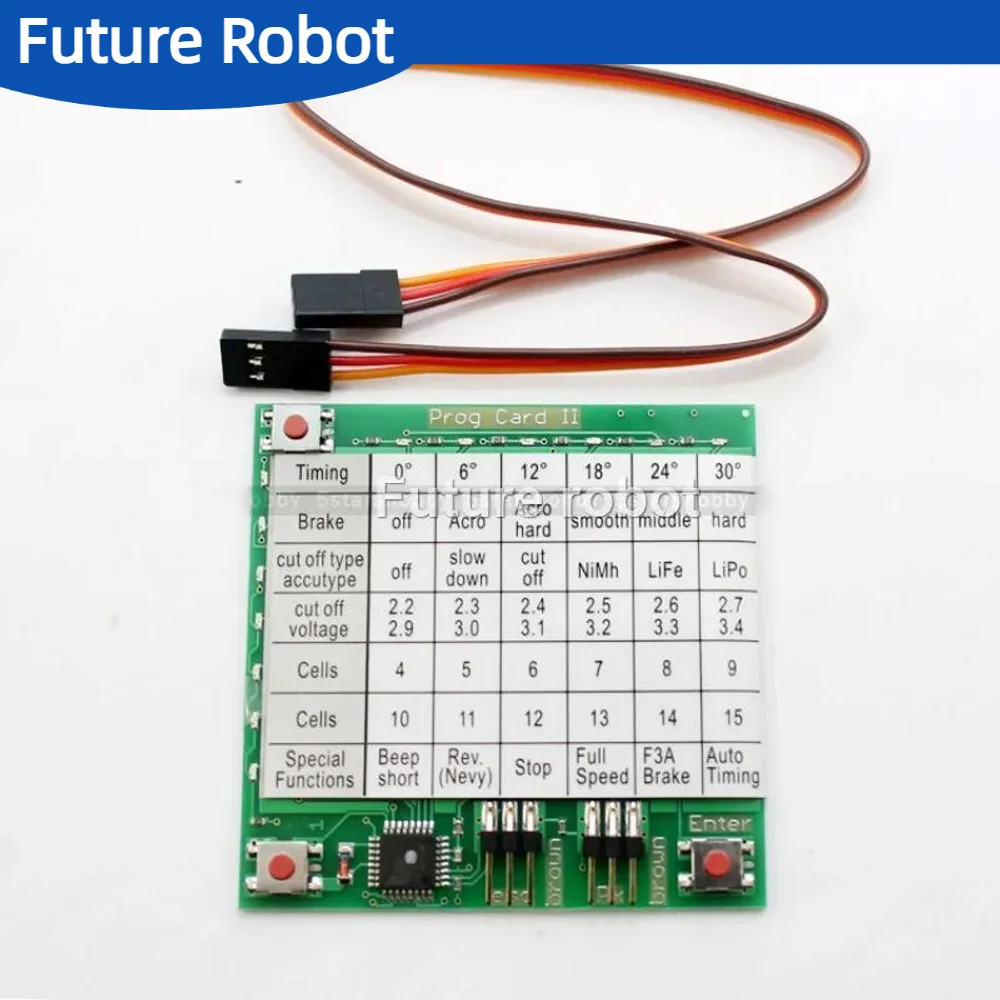 GARTT YPG Hobbyking YEP ESC Programmierkarte Einstellkarte Hubschrauber 3