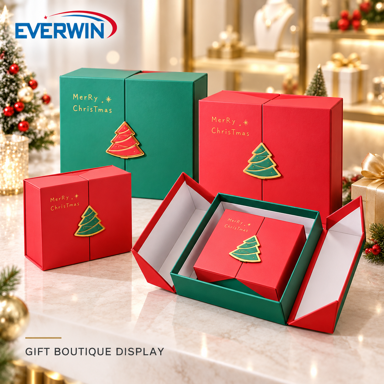 Matte Rectangle Double-Opening Magnetic Gift Box