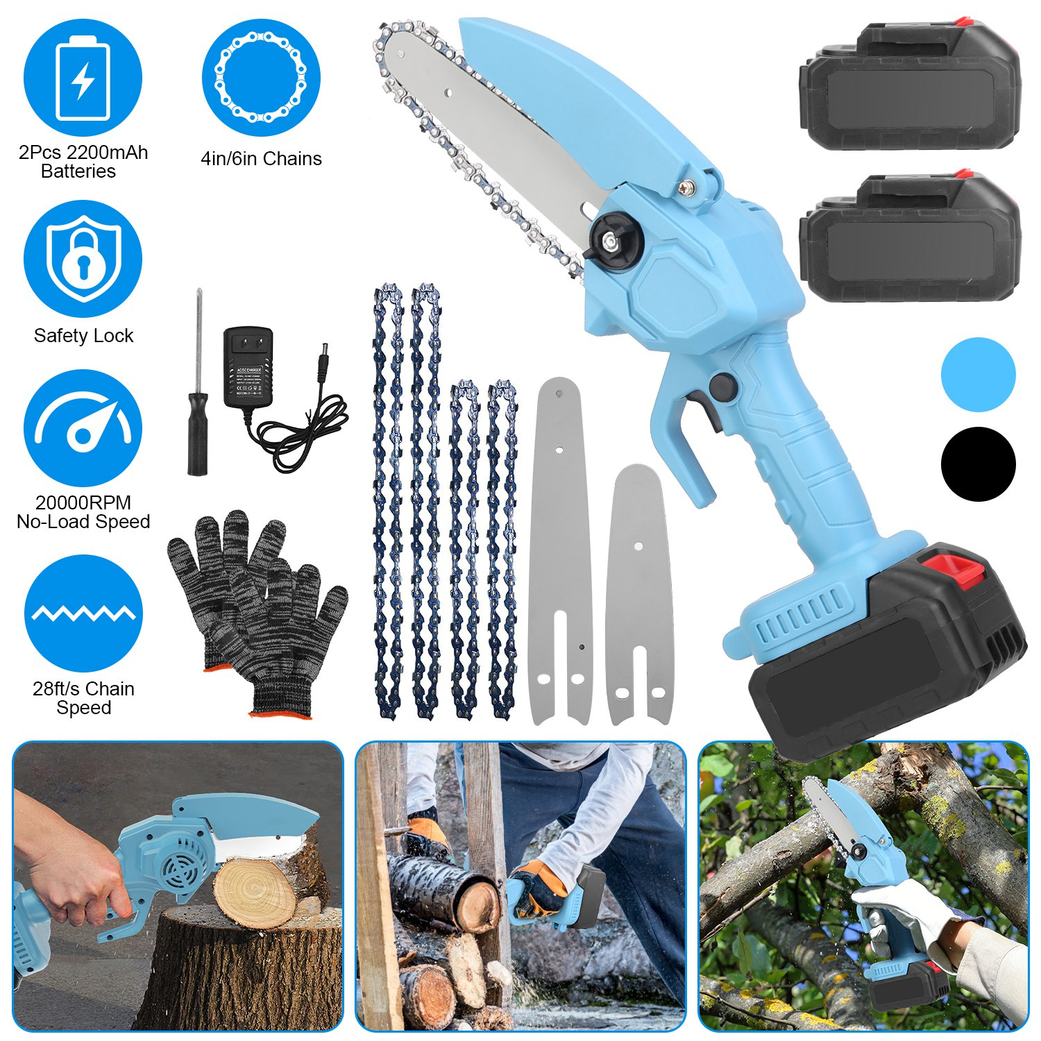 Mini 4-inch And 6-inch Chain Saws Will Not