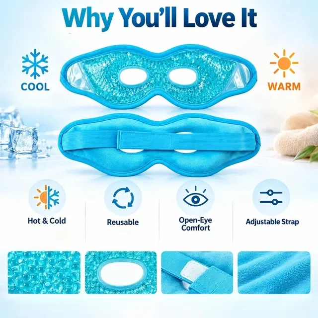 Hot and Cold Gel Bead Eye Mask 2