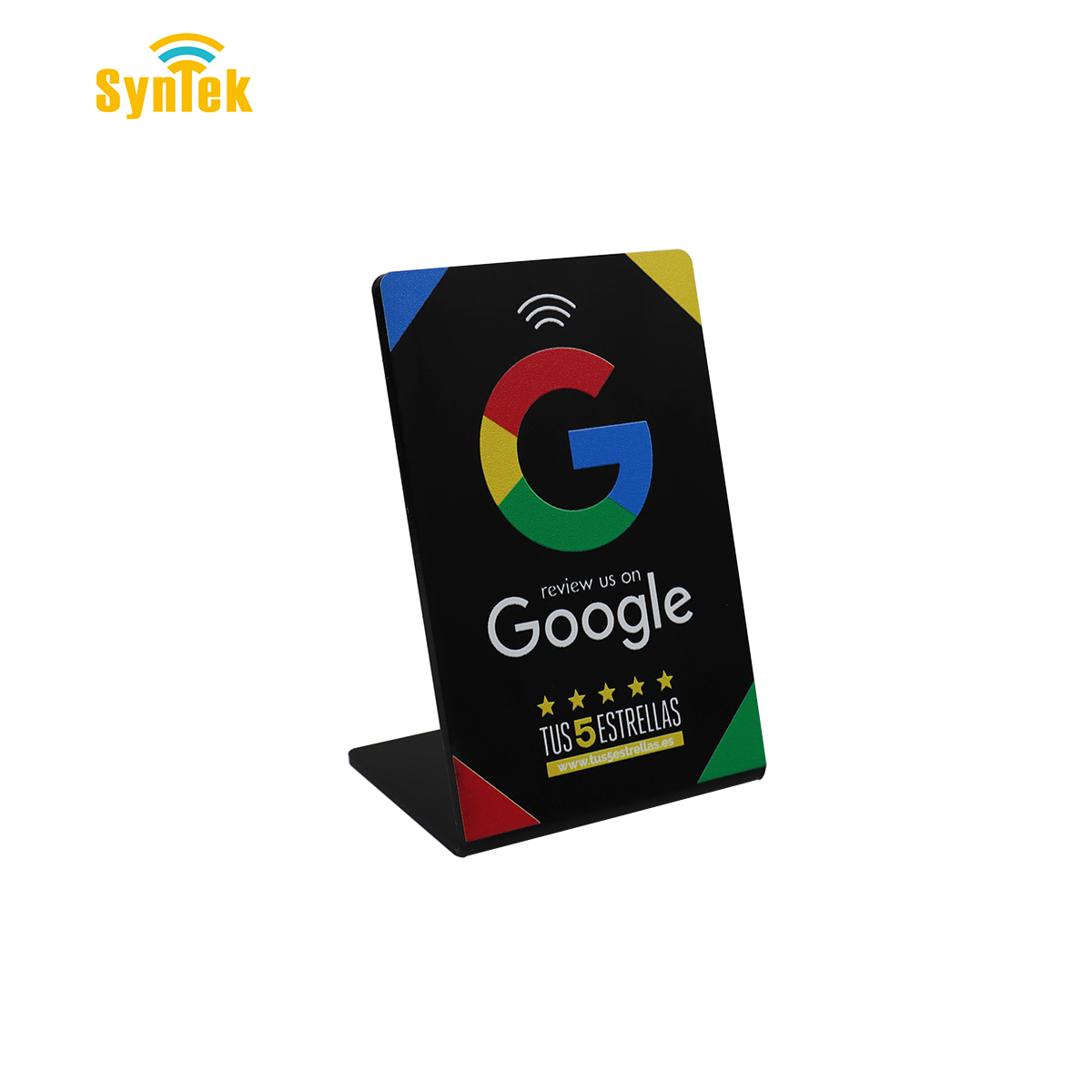 NFC-Bewertungsaufsteller mit QR-Code Acryl 3
