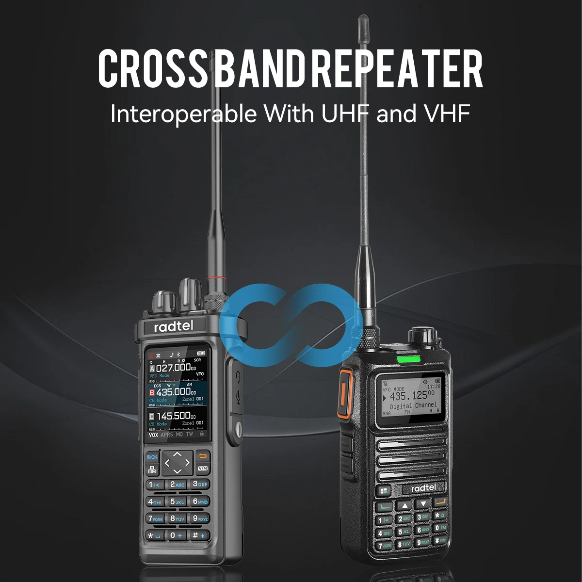 Radtel RT-950 PRO Walkie Talkie AM FM CB 2