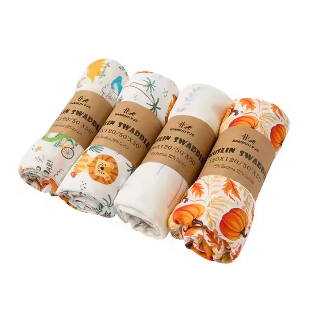 Bamboo Muslin Swaddle Blanket 3