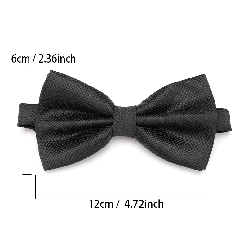 Männer Bowties Einfarbig Schmetterling Hochzeit Krawatte für Jungen 2
