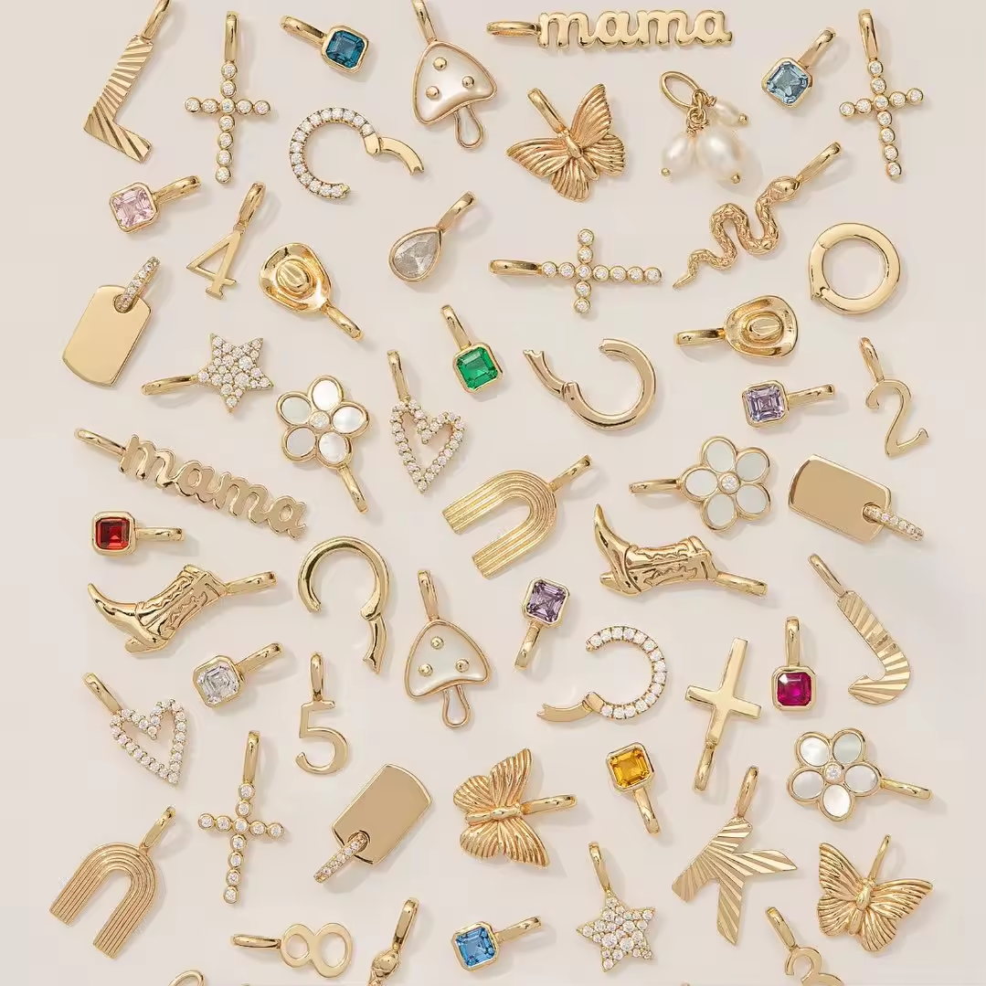 PVD-Gold-Charms aus Edelstahl zum Basteln