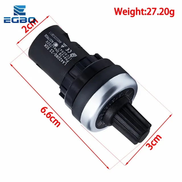 10 Stück ​ LA42DWQ-22 Drehpotentiometer-Widerstandsschalter-Konverter 500 K 200 3