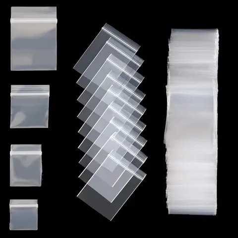 100 Stücke 20 Drähte Mini Klare Ziplock Plastiktüte