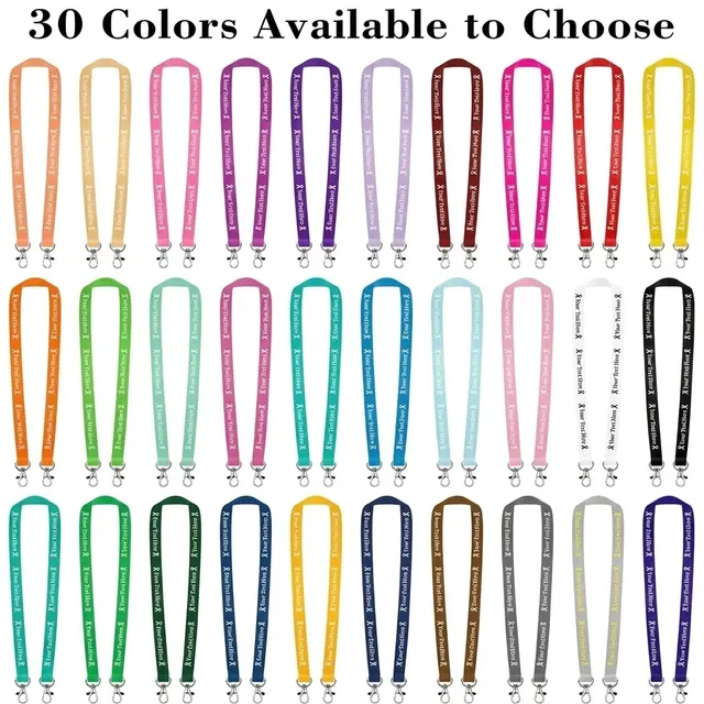 Double Hook Polyester Neck Lanyard Safety Breakaway Personalized 4