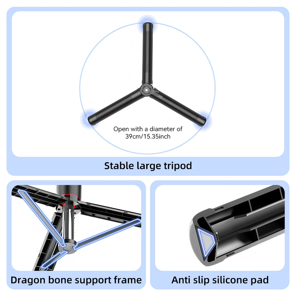 67 Zoll F16 Ausziehbares Bluetooth-Selfie-Stick-Stativ Kabelloser Telefonhalter mit 2