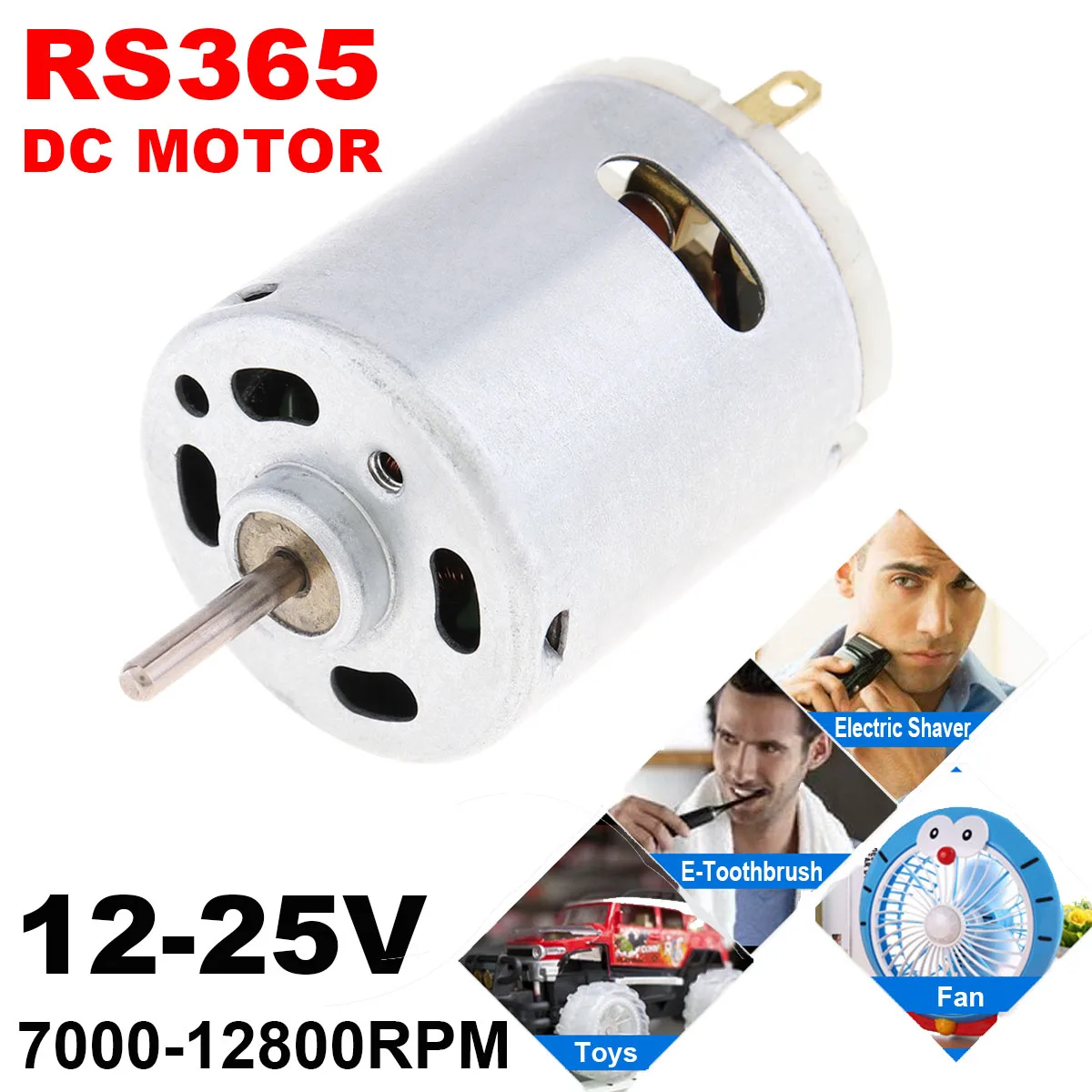 RS365 DC Motor 3V 6V 12V R140 R260 3