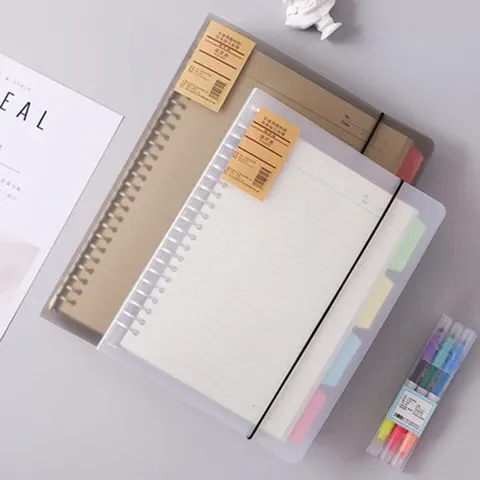 A5 Loseblatt-Notizbuch mit Metallring