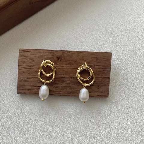 Circle Stud Earrings