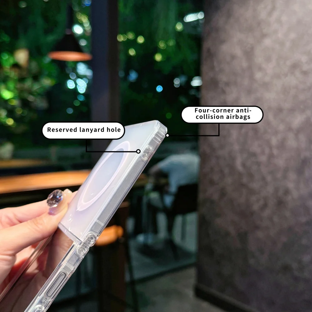 NEUE Matte Farbverlauf Regenbogen Magnetische Handyhülle für Samsung 3