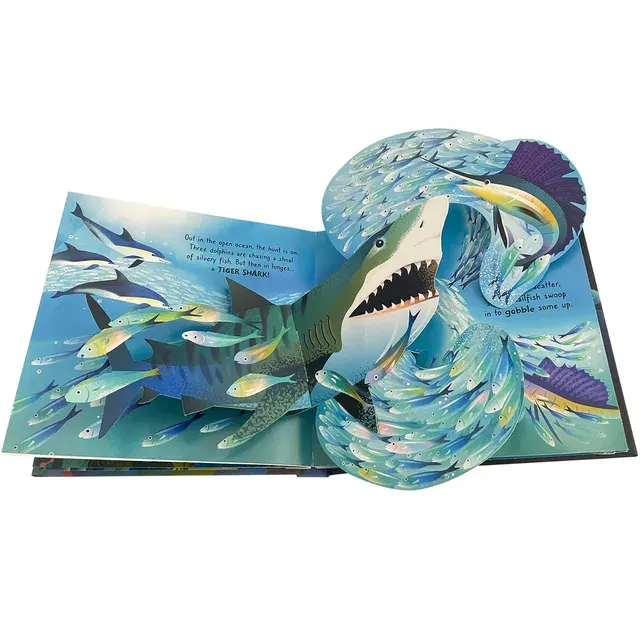 Usborne Pop-Up Ocean 3D Flap Picture Book for Kids 4