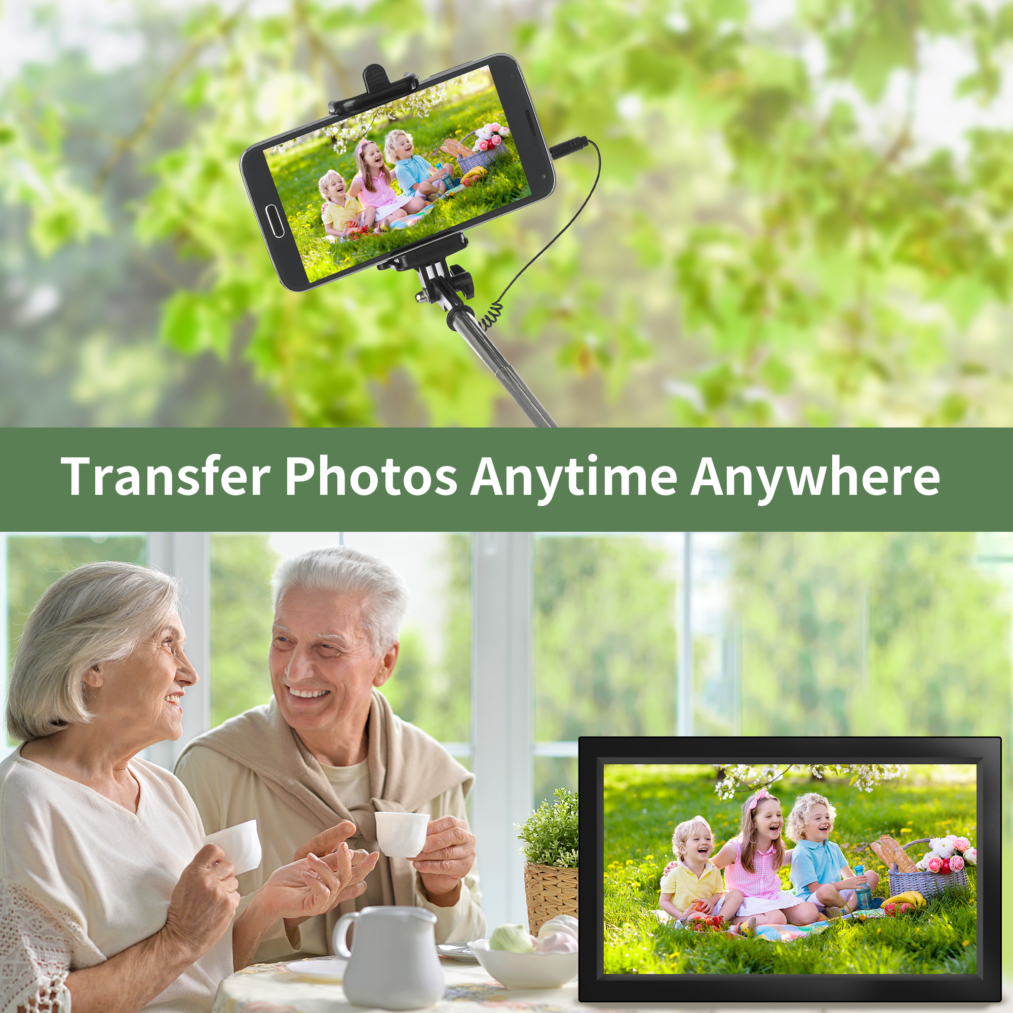 15.6 Inch Acrylic Digital Photo Frame With Touch 3