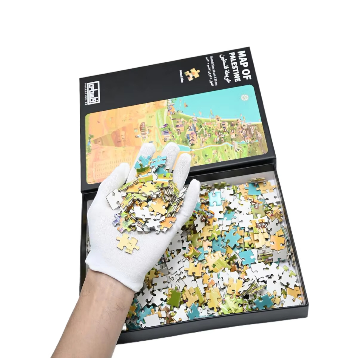 Die-Cut Map Large Puzzle 1000 Pieces 4