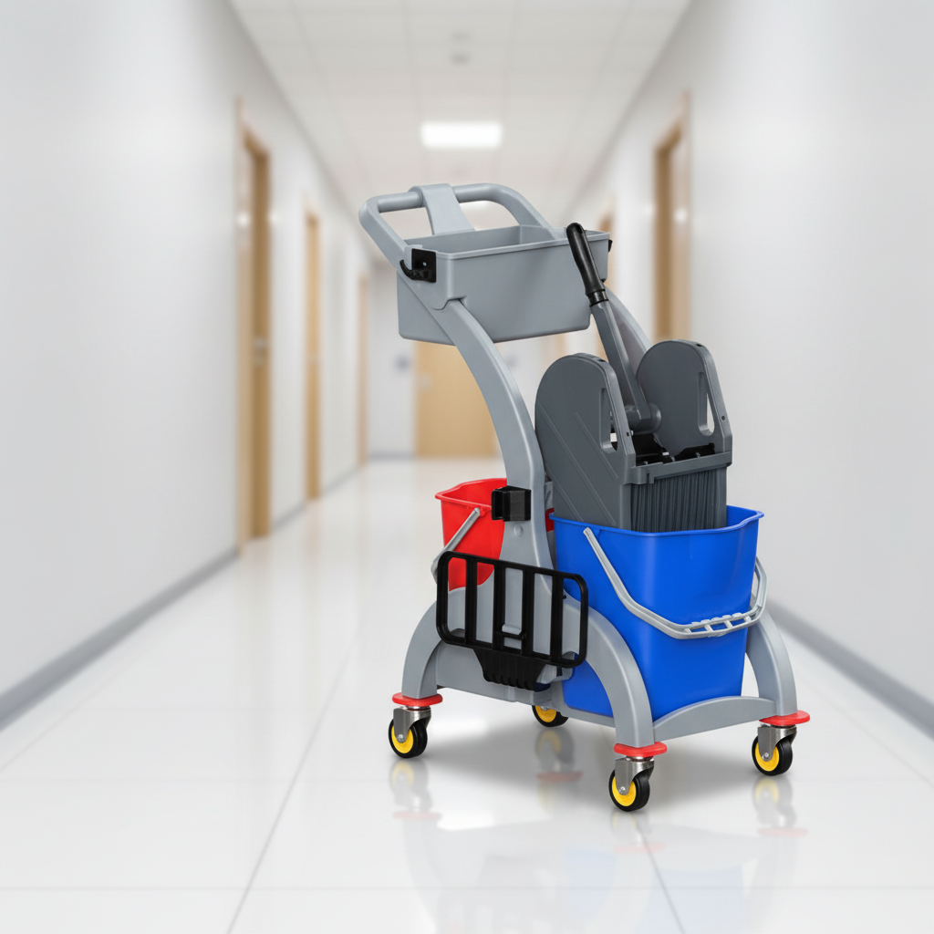 36-Liter-Doppeleimer-Wagen mit Presse 2