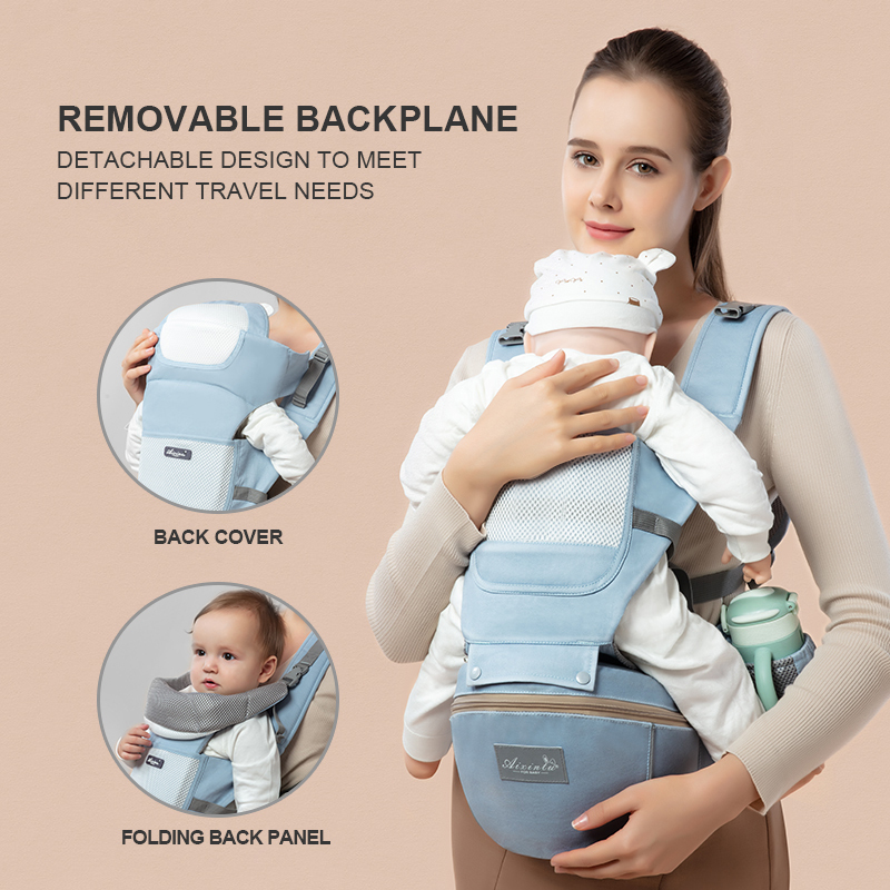 9-in-1 Cotton Baby Carrier Backpack 4