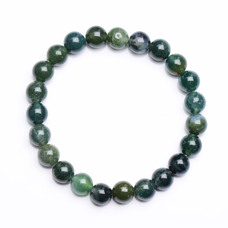 Natural Water Grass Agate Bracelet