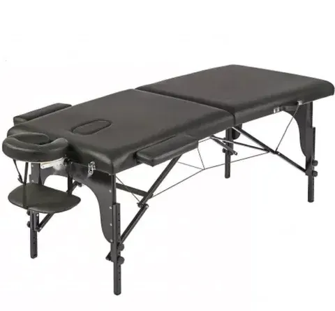 Portable Massage Stretcher Adjustable Wooden Table Beauty Bed