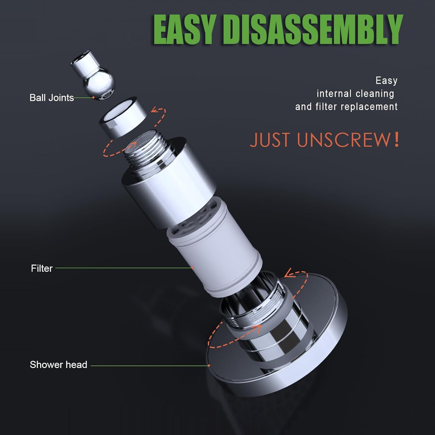 Fragrance Filter Rain Spa Shower Head 2