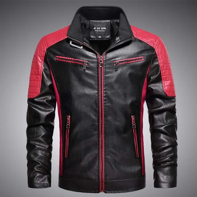 Lederimitat-Jacke 1