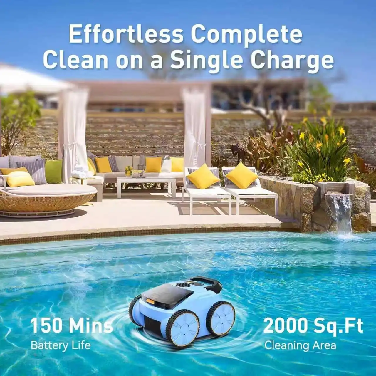 Brushless Pool Vacuum with 180W Motor 4