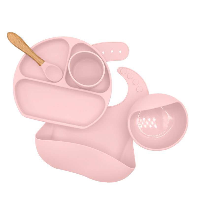 6-Piece Silicone Suction Baby Feeding Set 2