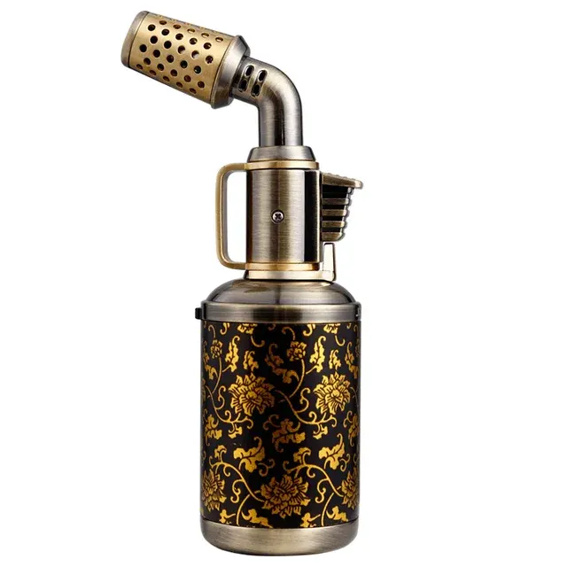 Windproof Cigar Torch Lighter, Blue Flame 1