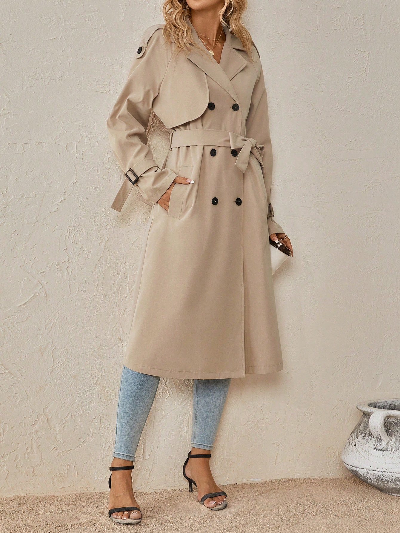 Thin Single-Breasted Women's Trench Coat 4