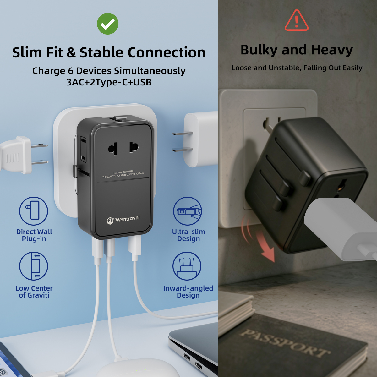 Slim 70W GaN USB-C Travel Adapter 4