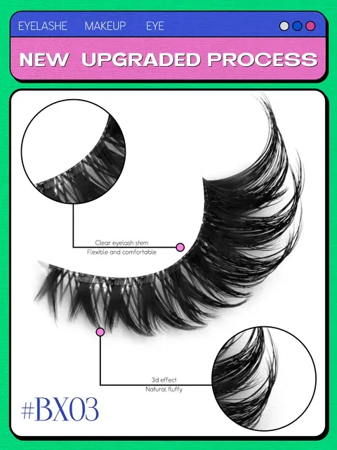 False Cat-Eye Faux Lashes 3