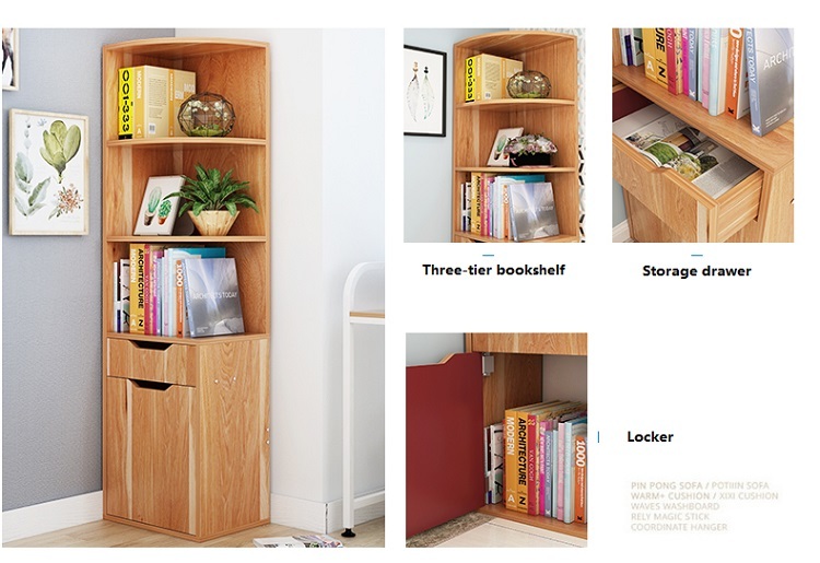 Wandregal aus Holz im Wohnzimmer-Design 2