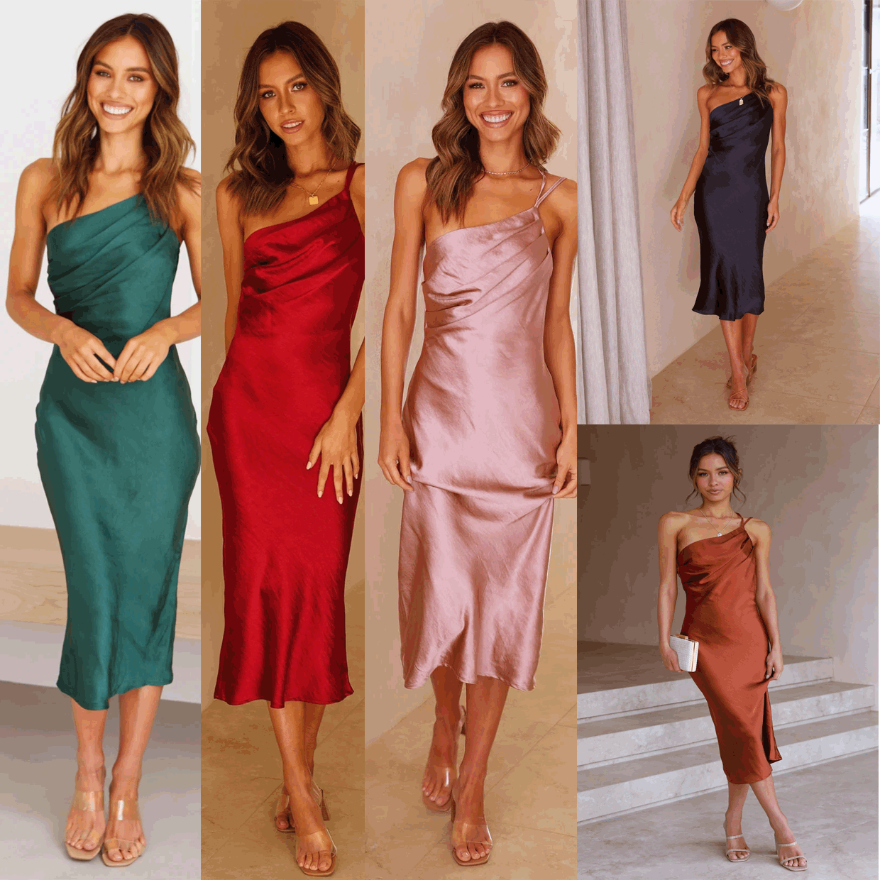 Slim Sheath Dress with Back Slit 2