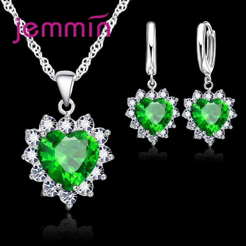 Verkauf Hochzeit Engagement Jahrestag Geschenk Schmuck Sets Solide 4
