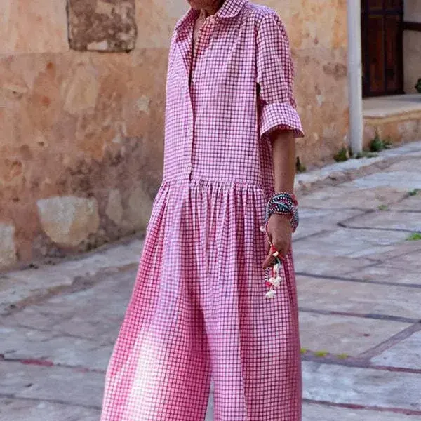 Plaid Jumpsuit 1
