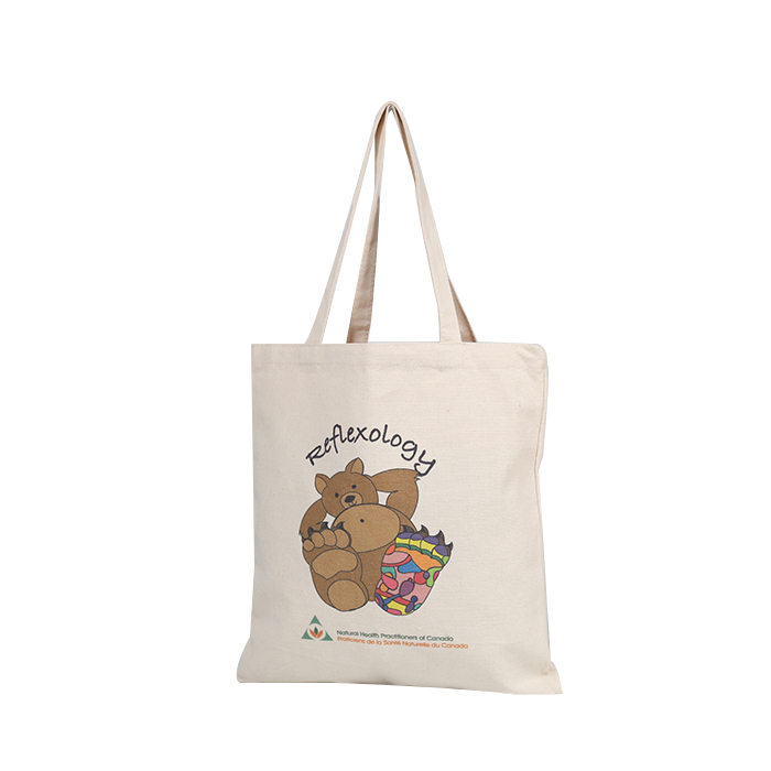 Black Canvas Tote Bag in Cotton 4