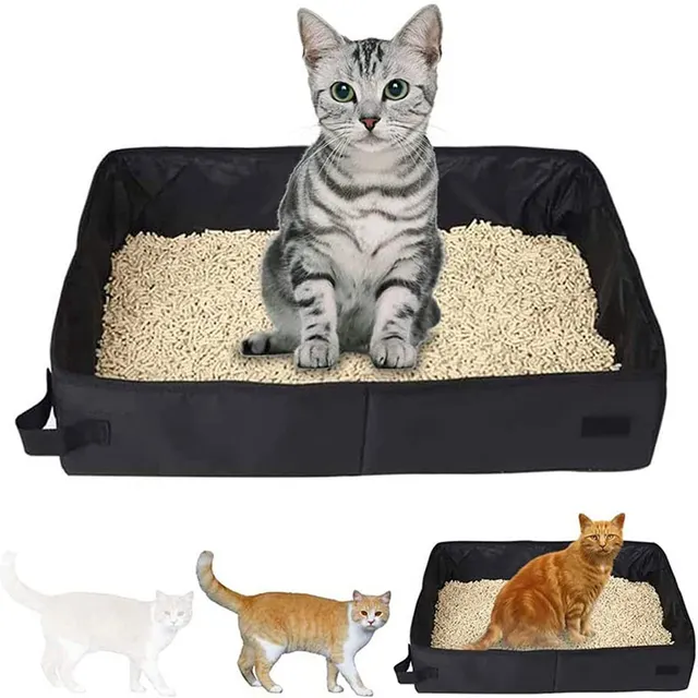 Foldable Cat Litter Box 1