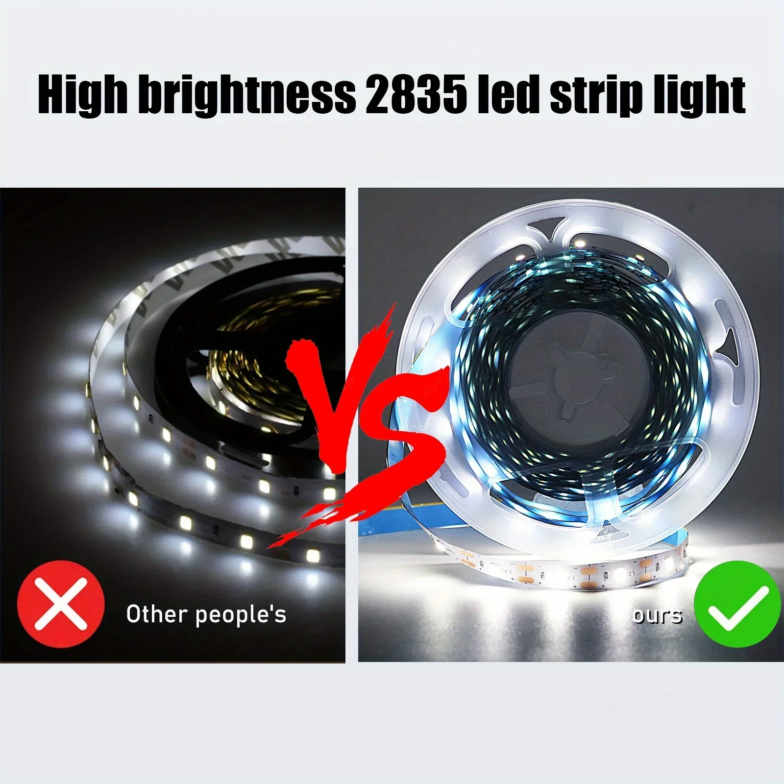 5 V USB-LED-Lichtleiste Knopfschalter Flexibles Band SMD3528 Klebeband 3