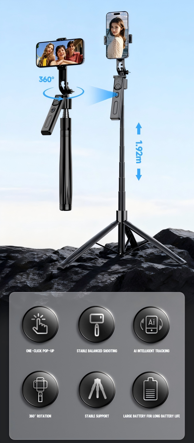 Selfie-Stick mit Stativ 4
