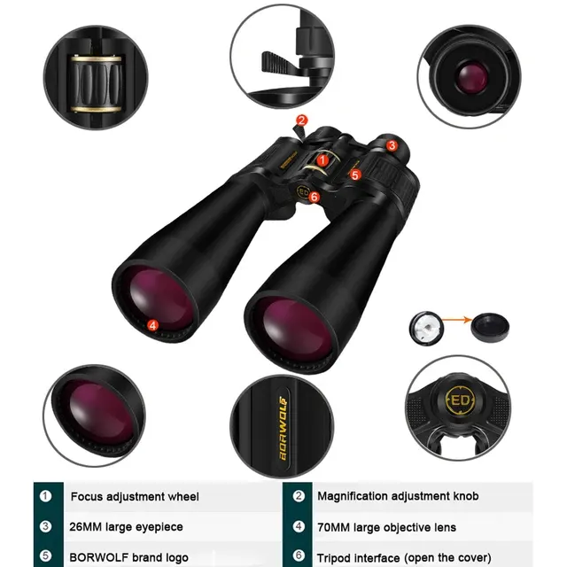 Binoculars with Large Objective Lens 3