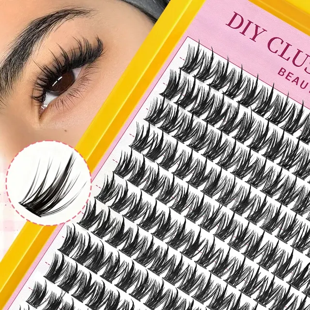 192-Reihen Cluster-Wimpern im Nerzlook 2