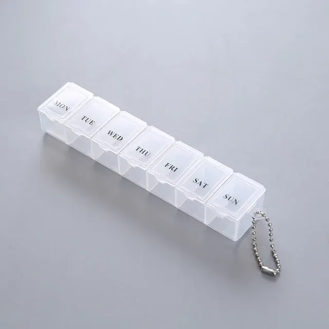 Weekly 7-Day Pill Organizer with Tablet Holder 4