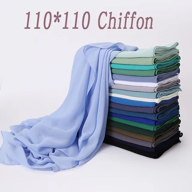 Quadratischer Chiffon-Hijab 2