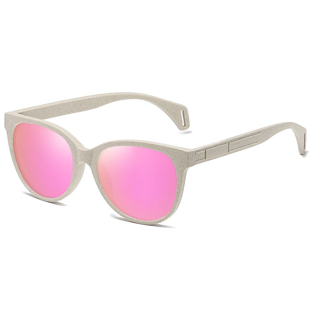 Vintage Wheat Straw Round Sunglasses 4
