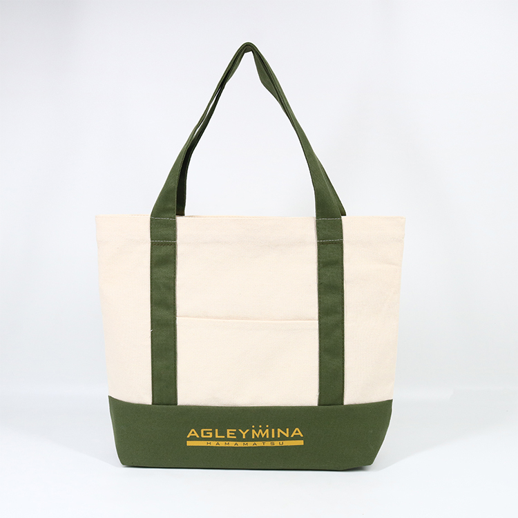 Black Canvas Tote Bag in Cotton 3