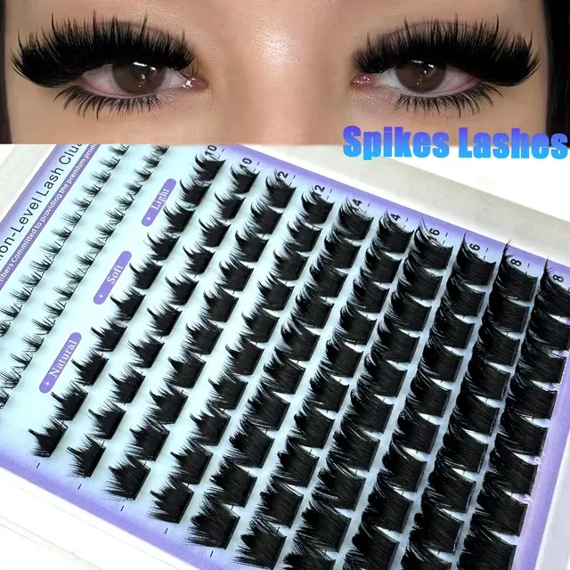 Salon Spiky Lash Cluster Set D-Curl 1