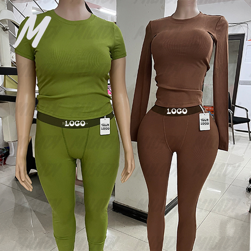 Damen Loungewear Zweiteiler in Rippoptik 4