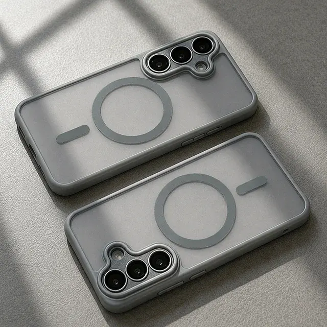 Luxury Magnetic Phone Case with Lens Protection for Samsung 4